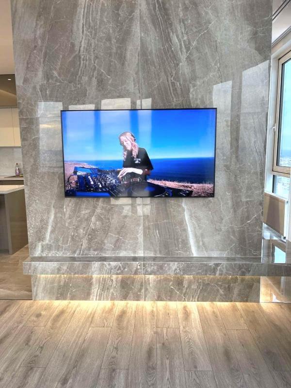Vip Apartment 120M2 With Panoramic Windows, 22 Floor. Obolon 基輔 外观 照片