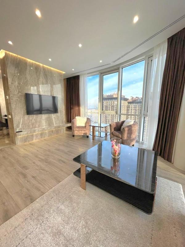 Vip Apartment 120M2 With Panoramic Windows, 22 Floor. Obolon 基輔 外观 照片